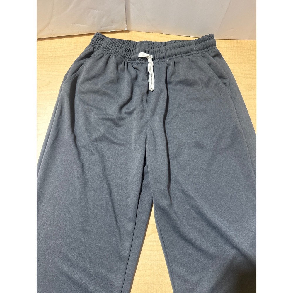Unbranded Kids Charcoal Gray Athletic Sweatpants XL Straight Leg Drawstring